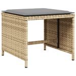 Casa si Gradina - Gradina si terasa - Mobilier exterior - Scaune si sezlonguri gradina - Scaune de gradina cu perne 4 buc. mix bej 41x41x36 cm poliratan - Infinity.ro