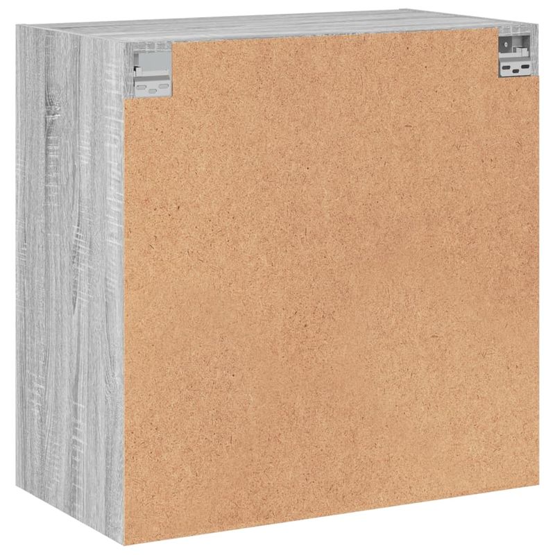 Casa si Gradina - Mobilier - Dulapuri si sifoniere - Dulapuri - Dulap de perete cu usi din sticla, gri sonoma, 68x37x68,5 cm - Infinity.ro