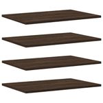 Casa si Gradina - Mobilier - Biblioteci si rafturi - Rafturi - Rafturi de perete, 4 buc., stejar maro, 60x40x1,5 cm, lemn - Infinity.ro