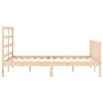 Casa si Gradina - Mobilier - Paturi si accesorii - Paturi - Cadru de pat cu tablie single mic, 120x200 cm, lemn masiv - Infinity.ro