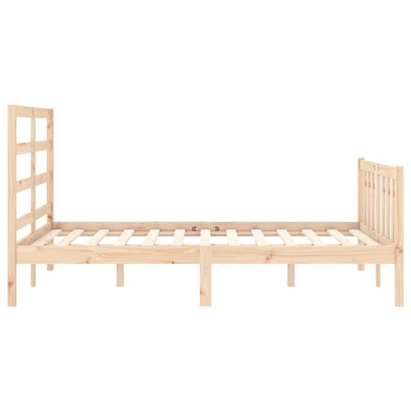 Casa si Gradina - Mobilier - Paturi si accesorii - Paturi - Cadru de pat cu tablie single mic, 120x200 cm, lemn masiv - Infinity.ro