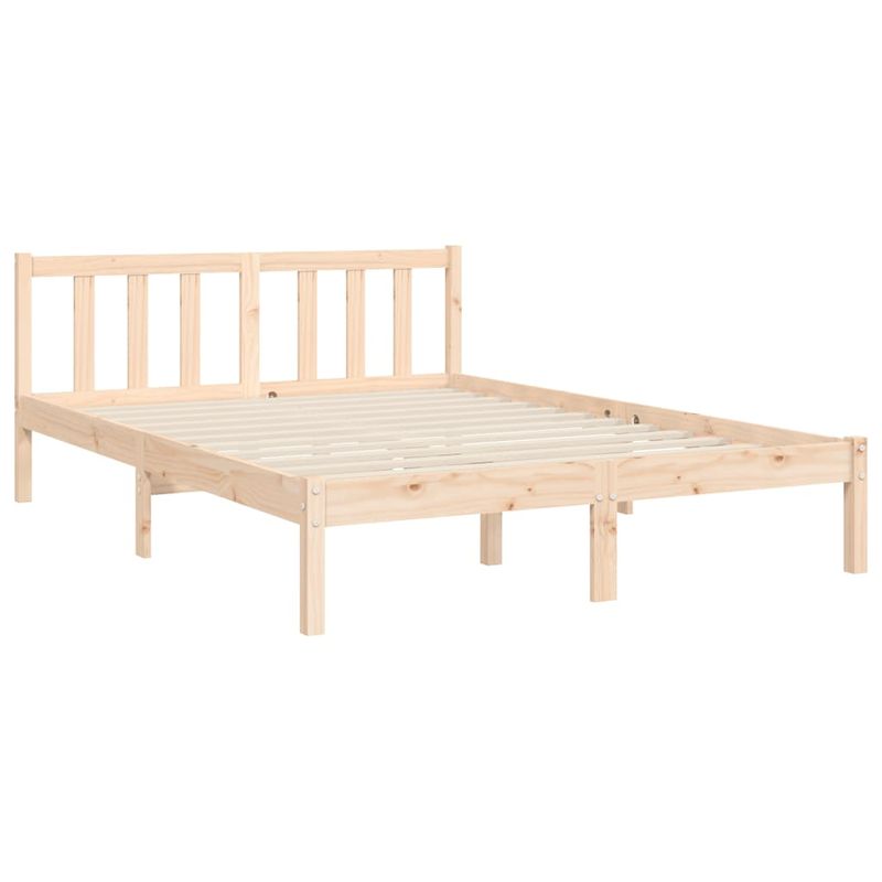 Casa si Gradina - Mobilier - Paturi si accesorii - Paturi - Cadru de pat cu tablie single mic, 120x200 cm, lemn masiv - Infinity.ro
