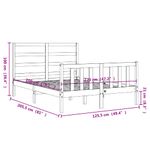Casa si Gradina - Mobilier - Paturi si accesorii - Paturi - Cadru de pat cu tablie single mic, 120x200 cm, lemn masiv - Infinity.ro