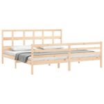 Casa si Gradina - Mobilier - Paturi si accesorii - Paturi - Cadru de pat cu tablie single mic, lemn masiv de pin - Infinity.ro