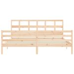 Casa si Gradina - Mobilier - Paturi si accesorii - Paturi - Cadru de pat cu tablie single mic, lemn masiv de pin - Infinity.ro