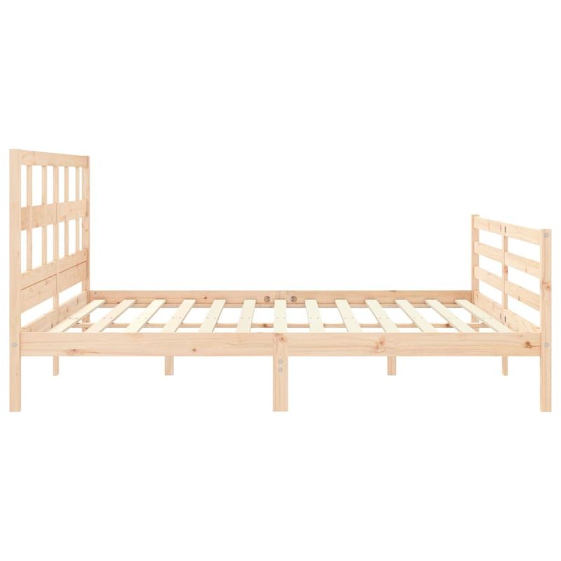 Casa si Gradina - Mobilier - Paturi si accesorii - Paturi - Cadru de pat cu tablie single mic, lemn masiv de pin - Infinity.ro