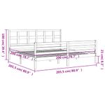 Casa si Gradina - Mobilier - Paturi si accesorii - Paturi - Cadru de pat cu tablie single mic, lemn masiv de pin - Infinity.ro