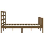 Casa si Gradina - Mobilier - Paturi si accesorii - Paturi - Cadru de pat cu tablie single mic, maro miere, 120x200 cm, lemn masiv - Infinity.ro