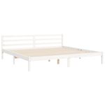 Casa si Gradina - Mobilier - Paturi si accesorii - Paturi - Cadru de pat cu tablie single mic, alb, lemn masiv - Infinity.ro