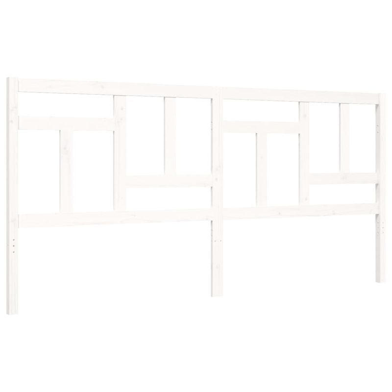 Casa si Gradina - Mobilier - Paturi si accesorii - Paturi - Cadru de pat cu tablie single mic, alb, lemn masiv - Infinity.ro