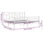 Casa si Gradina - Mobilier - Paturi si accesorii - Paturi - Cadru de pat cu tablie single mic, alb, lemn masiv - Infinity.ro