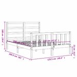 Casa si Gradina - Mobilier - Paturi si accesorii - Paturi - Cadru de pat cu tablie single mic, maro miere, 120x200 cm, lemn masiv - Infinity.ro