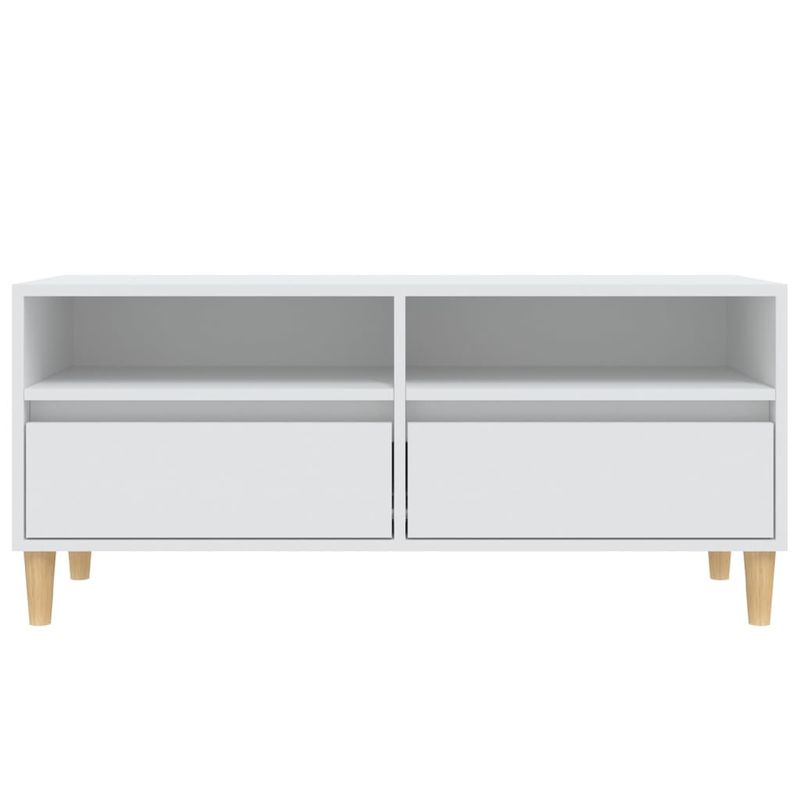 Casa si Gradina - Mobilier - Comode si corpuri - Comode - Comoda TV, alb, 100x34,5x44,5 cm, lemn prelucrat - Infinity.ro