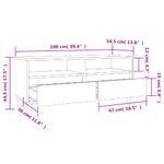 Casa si Gradina - Mobilier - Comode si corpuri - Comode - Comoda TV, alb, 100x34,5x44,5 cm, lemn prelucrat - Infinity.ro
