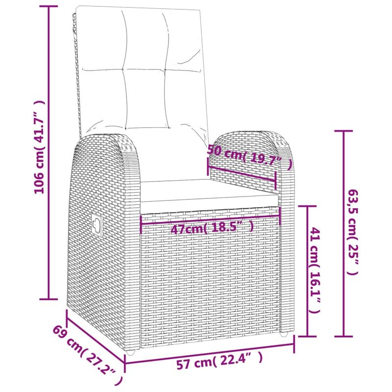 Casa si Gradina - Gradina si terasa - Mobilier exterior - Scaune si sezlonguri gradina - Set mobilier de gradina cu perne, 5 piese, negru, poliratan - Infinity.ro