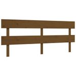 Casa si Gradina - Mobilier - Paturi si accesorii - Paturi - Cadru de pat cu tablie single mic, maro miere, 200x200 cm, lemn masiv - Infinity.ro