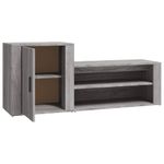 Casa si Gradina - Mobilier - Organizare si depozitare - Organizator incaltaminte - Pantofar, gri sonoma, 130x35x54 cm, lemn compozit - Infinity.ro