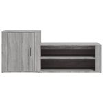 Casa si Gradina - Mobilier - Organizare si depozitare - Organizator incaltaminte - Pantofar, gri sonoma, 130x35x54 cm, lemn compozit - Infinity.ro