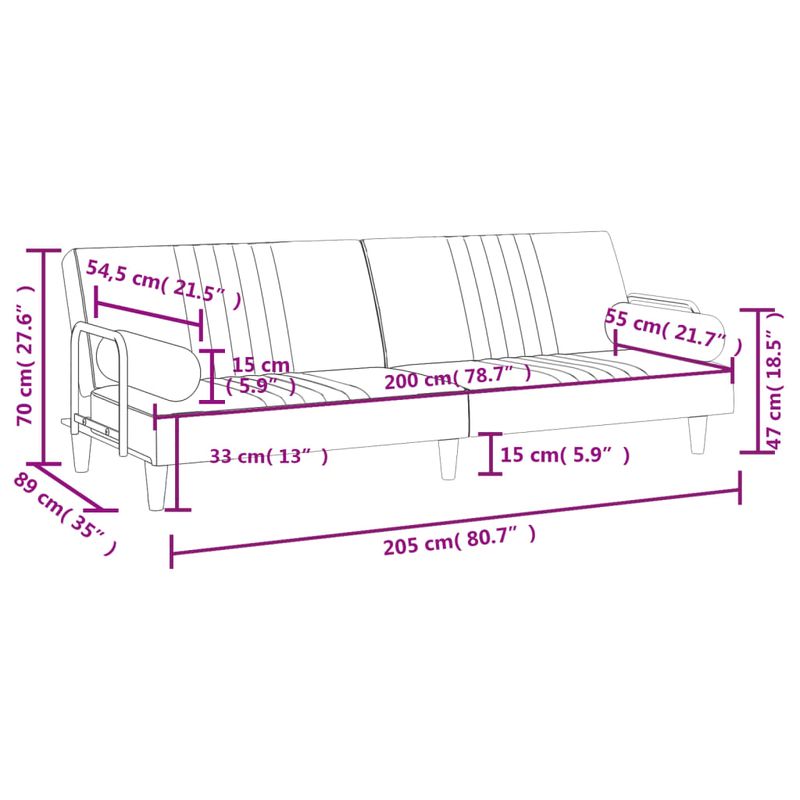 Casa si Gradina - Mobilier - Canapele si coltare - Canapele - Canapea extensibila cu cotiere, negru, catifea - Infinity.ro