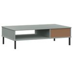 Casa si Gradina - Mobilier - Comode si corpuri - Console - Dulap consola cu picioare metalice „OSLO”, gri, lemn masiv pin - Infinity.ro
