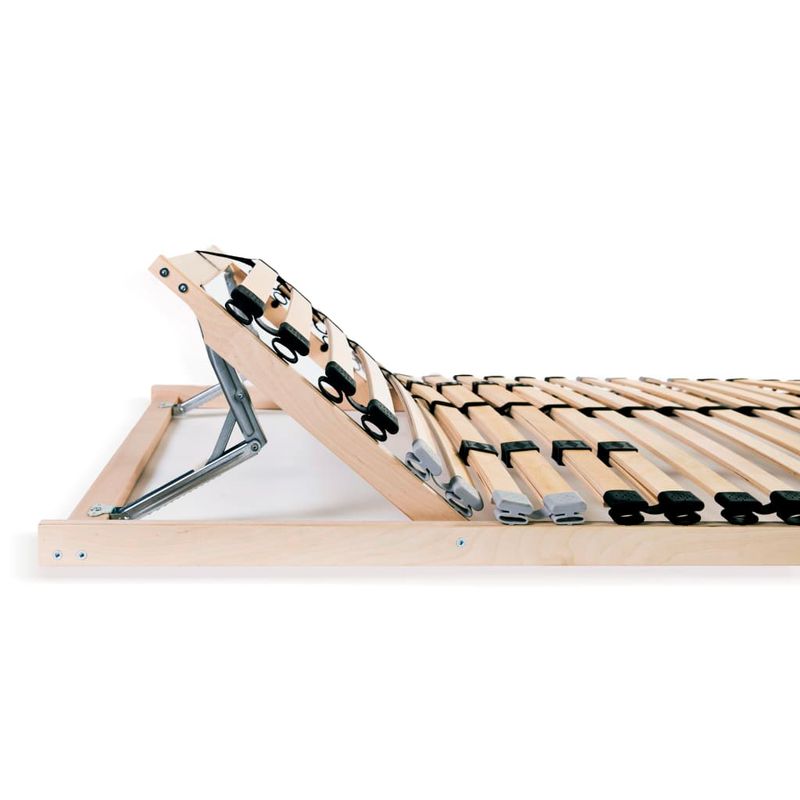 Casa si Gradina - Mobilier - Paturi si accesorii - Paturi - Baza de pat cu sipci, 28 sipci, 7 zone, 140 x 200 cm, model reglare tetieră (manual) - Infinity.ro