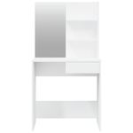 Casa si Gradina - Mobilier - Comode si corpuri - Masute de toaleta - Masa de toaleta cu oglinda, alb, 74,5x40x141 cm - Infinity.ro