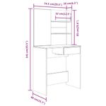Casa si Gradina - Mobilier - Comode si corpuri - Masute de toaleta - Masa de toaleta cu oglinda, alb, 74,5x40x141 cm - Infinity.ro