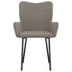 Casa si Gradina - Mobilier - Scaune si fotolii - Scaune - Scaune de bucatarie pivotante, 2 buc., gri deschis, catifea - Infinity.ro