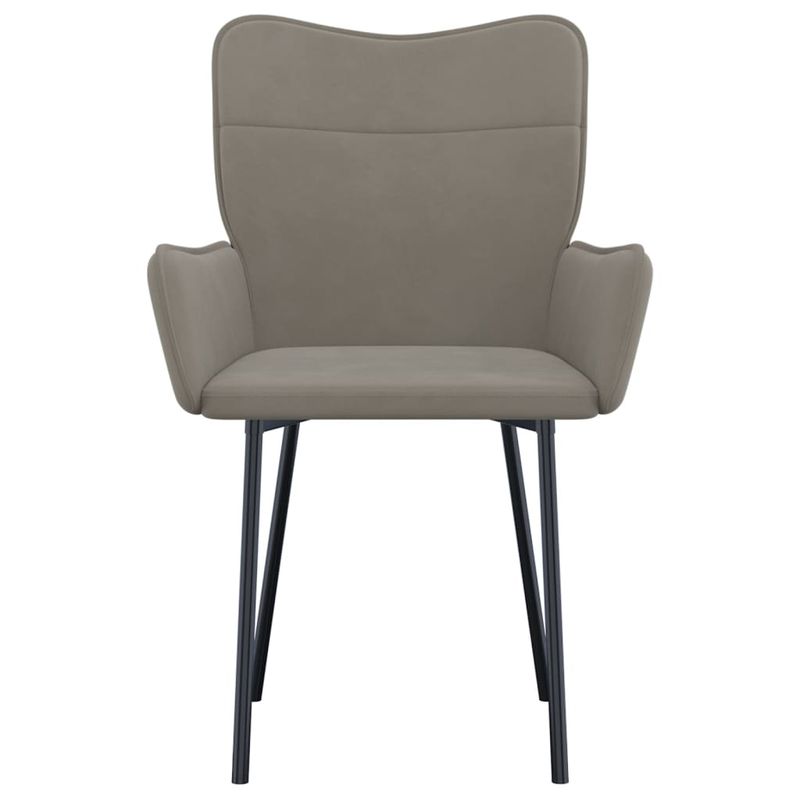 Casa si Gradina - Mobilier - Scaune si fotolii - Scaune - Scaune de bucatarie pivotante, 2 buc., gri deschis, catifea - Infinity.ro
