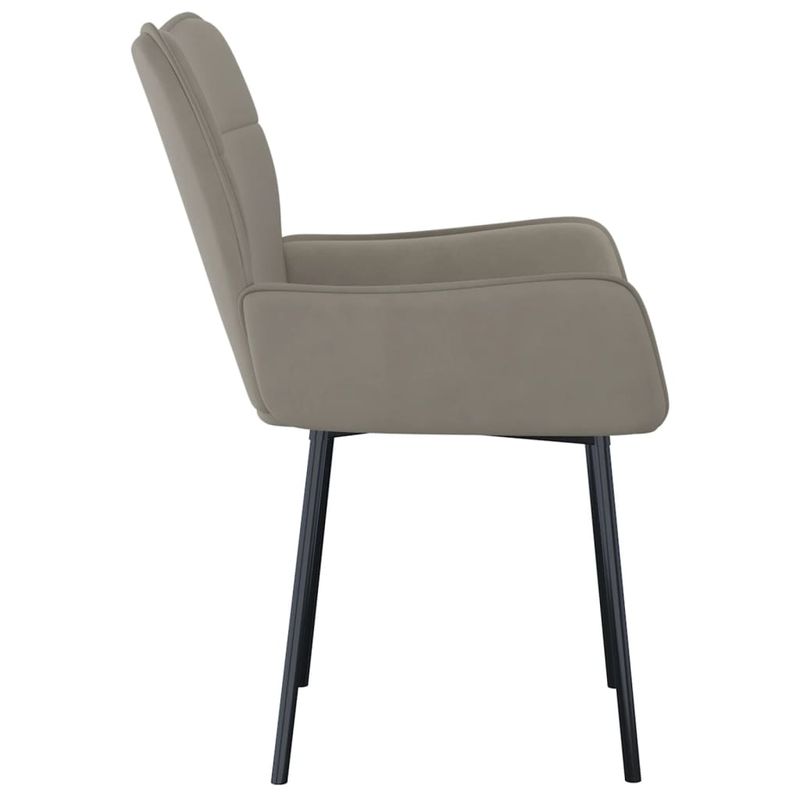 Casa si Gradina - Mobilier - Scaune si fotolii - Scaune - Scaune de bucatarie pivotante, 2 buc., gri deschis, catifea - Infinity.ro