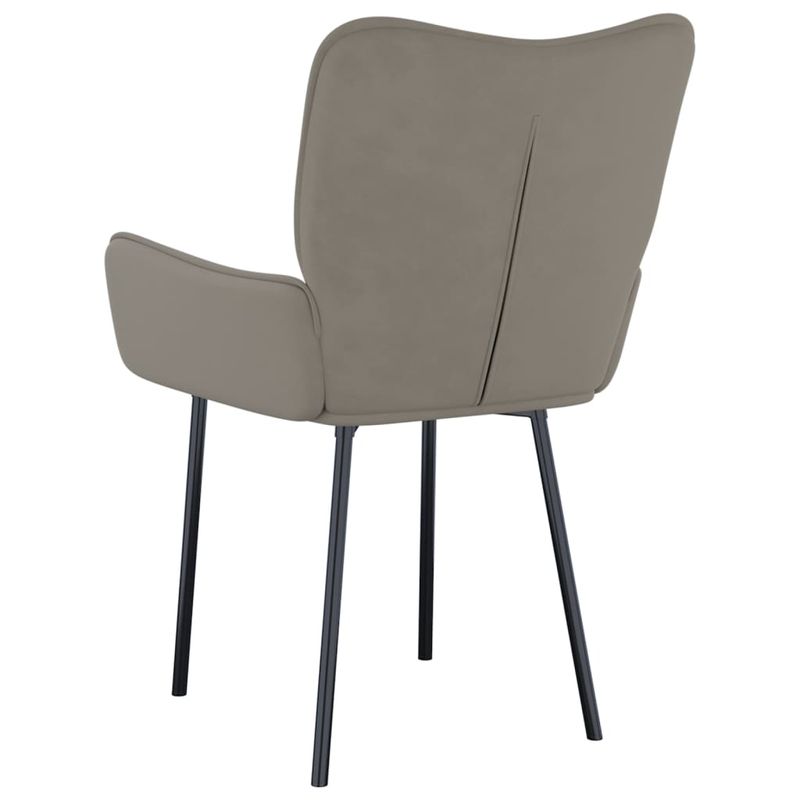 Casa si Gradina - Mobilier - Scaune si fotolii - Scaune - Scaune de bucatarie pivotante, 2 buc., gri deschis, catifea - Infinity.ro