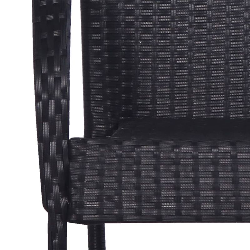 Casa si Gradina - Gradina si terasa - Mobilier exterior - Seturi mobila gradina - Set mobilier de gradina, 7 piese, negru, poliratan - Infinity.ro