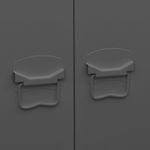 Casa si Gradina - Mobilier - Dulapuri si sifoniere - Sifoniere - Sifonier industrial, antracit, 90x50x180 cm, metal - Infinity.ro