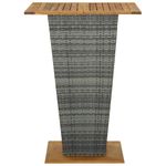 Casa si Gradina - Gradina si terasa - Mobilier exterior - Seturi mobila gradina - Set mobilier bar de gradina cu perne, 5 piese, gri, poliratan - Infinity.ro