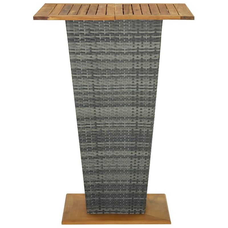 Casa si Gradina - Gradina si terasa - Mobilier exterior - Seturi mobila gradina - Set mobilier bar de gradina cu perne, 5 piese, gri, poliratan - Infinity.ro
