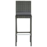 Casa si Gradina - Gradina si terasa - Mobilier exterior - Seturi mobila gradina - Set mobilier bar de gradina cu perne, 5 piese, gri, poliratan - Infinity.ro