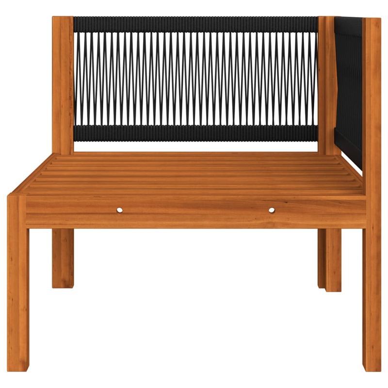 Casa si Gradina - Gradina si terasa - Mobilier exterior - Seturi mobila gradina - Set mobilier gradina cu perne, crem, 7 piese, lemn masiv acacia, model 2x colț + 4x mijloc + masă - Infinity.ro