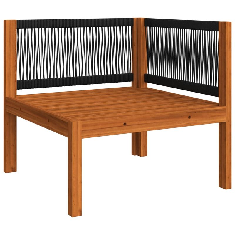 Casa si Gradina - Gradina si terasa - Mobilier exterior - Seturi mobila gradina - Set mobilier gradina cu perne, crem, 7 piese, lemn masiv acacia, model 2x colț + 4x mijloc + masă - Infinity.ro