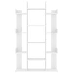 Casa si Gradina - Mobilier - Biblioteci si rafturi - Biblioteci - Biblioteca, alb, 86x25,5x140 cm, PAL - Infinity.ro