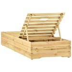 Casa si Gradina - Gradina si terasa - Mobilier exterior - Scaune si sezlonguri gradina - Sezlong, lemn de pin tratat verde - Infinity.ro