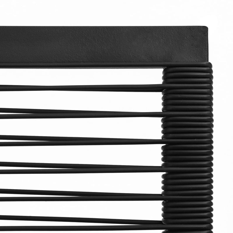 Casa si Gradina - Gradina si terasa - Mobilier exterior - Seturi mobila gradina - Set mobilier de exterior, 5 piese, negru, ratan PVC - Infinity.ro