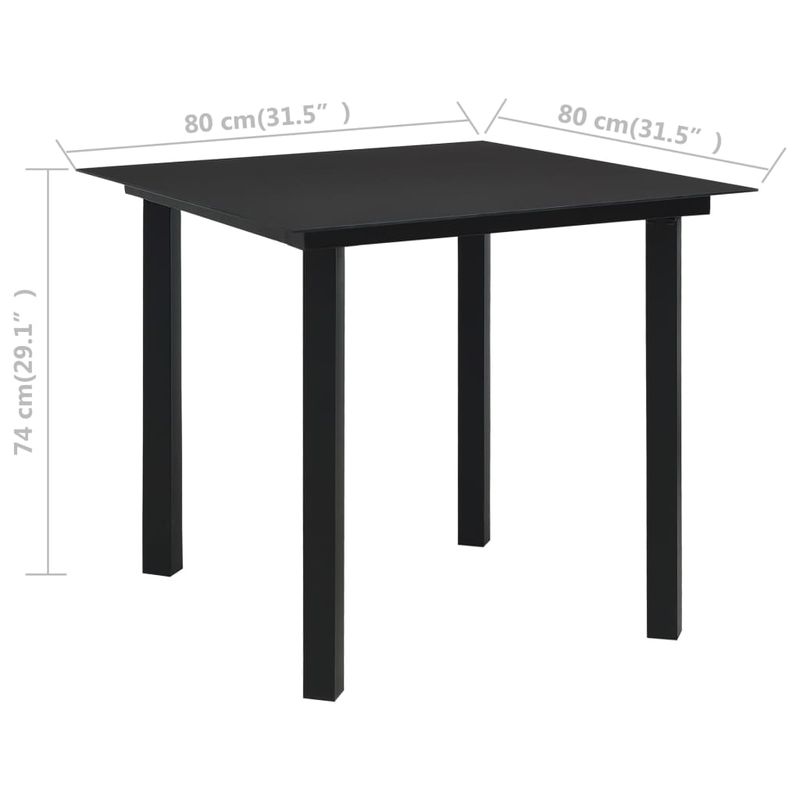 Casa si Gradina - Gradina si terasa - Mobilier exterior - Seturi mobila gradina - Set mobilier de exterior, 5 piese, negru, ratan PVC - Infinity.ro