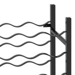 Casa si Gradina - Bucatarie si vesela - Accesorii bar - Suporturi bauturi - Suport sticle de vin pentru 48 de sticle, negru, metal - Infinity.ro