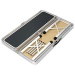 Sport si Outdoor - Camping - Mobilier pentru camping - Alte piese de mobilier pentru camping - Masa de camping pliabila cu 2 banci, gri, aluminiu - Infinity.ro