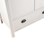 Casa si Gradina - Mobilier - Dulapuri si sifoniere - Sifoniere - Sifonier cu 2 usi Hill, alb și maro, 89x50x170 cm, lemn masiv de pin - Infinity.ro