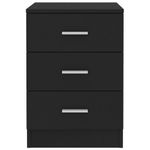 Casa si Gradina - Mobilier - Comode si corpuri - Noptiere - Noptiera, negru, 38x35x56 cm, PAL - Infinity.ro