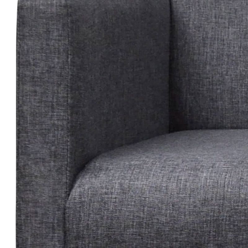 Casa si Gradina - Mobilier - Canapele si coltare - Canapele - Canapea cu perne captusite, textil, lemn de hevea, gri inchis - Infinity.ro