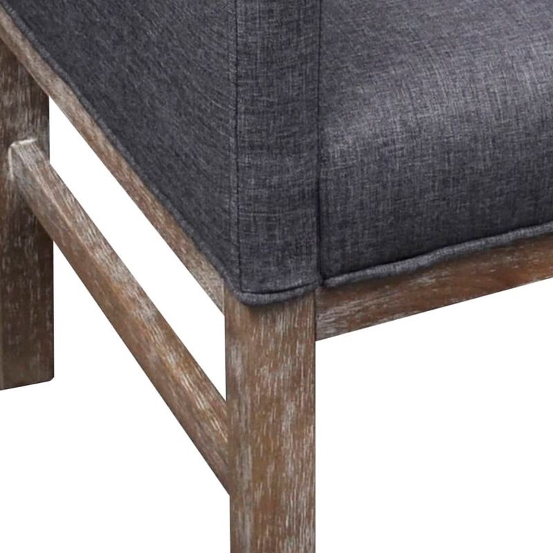 Casa si Gradina - Mobilier - Canapele si coltare - Canapele - Canapea cu perne captusite, textil, lemn de hevea, gri inchis - Infinity.ro
