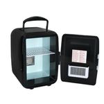 Electronice si Electrocasnice - Aparate frigorifice - Frigidere - Frigider turistic, mini, 12 V/220 V, negru, 4 l, 17.5 x 23.5 x 25 cm, Malatec - Infinity.ro