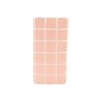 Casa si Gradina - Decoratiuni - Obiecte decorative - Vaze si boluri decorative - Vaza ceramica model patratele 20x10.5 cm somon - Infinity.ro